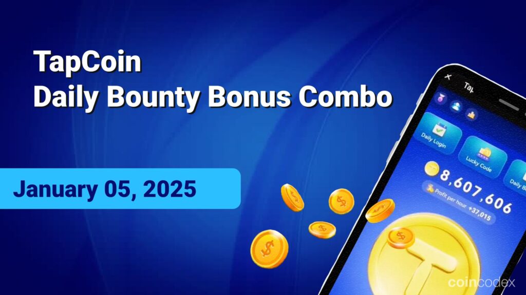 TapCoin Daily Bounty Bonus – January 05, 2025