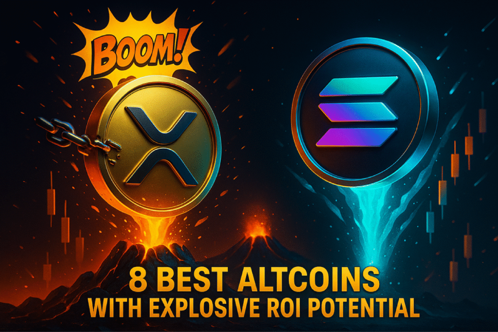 8 Best Altcoins With Explosive ROI Potential – Rankings as XRP Breaks Resistance and Solana Liquidity Surges